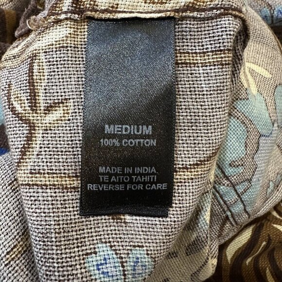 2/$30 Texaito Hawaiian Button Down Shirt Mens M 100% Cotton Surfer Beach Casual - Picture 13 of 16